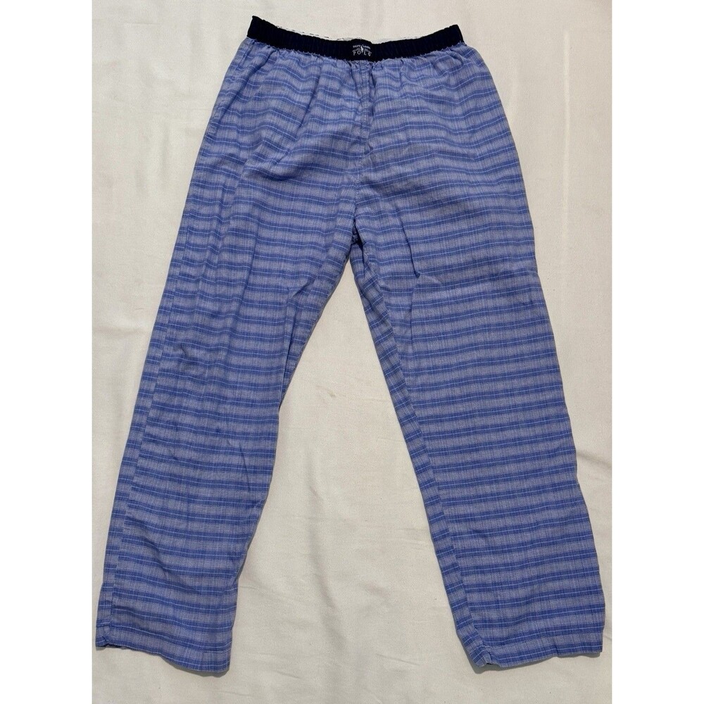 Polo Ralph Lauren Sleepwear Pajama Pants Mens Medium Blue Stripe Cotton